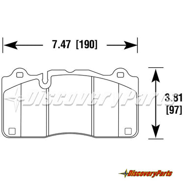 Carbotech CT1835 Brake Pads - 2016 CTS-V, Camaro SS 6.2L & ZL1